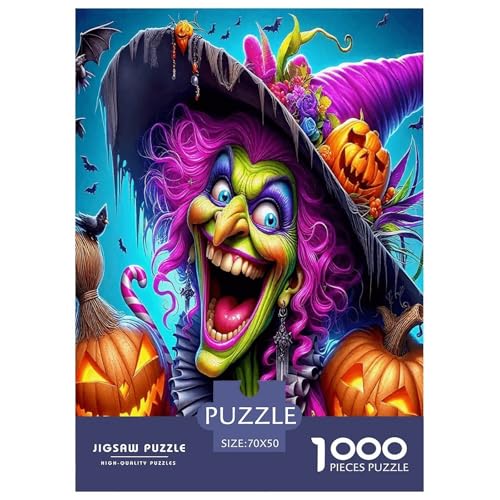 Halloween Puzzle Hexe 1000-teiliges Stress Abbauen Für Die Ganze Familie 1000 Teile Geschenke Für Frauen,Geschenke Für Männer Feiertags- Und Reisegeschenke 70x50cm/1000pcs Halloween Puzzle Hexe 1000-teiliges Stress Abbauen Für Die Ganze Familie 1000 Teile Geschenke Für Frauen,Geschenke Für Männer Feiertags- Und Reisegeschenke 70x50cm/1000pcs von OTBSDNKZZ