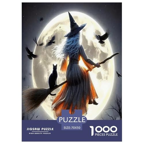 Halloween Puzzle Hexe 1000-teiliges Stress Abbauen Für Die Ganze Familie 1000 Teile Geschenke Für Frauen,Geschenke Für Männer Feiertags- Und Reisegeschenke 70x50cm/1000pcs Halloween Puzzle Hexe 1000-teiliges Stress Abbauen Für Die Ganze Familie 1000 Teile Geschenke Für Frauen,Geschenke Für Männer Feiertags- Und Reisegeschenke 70x50cm/1000pcs von OTBSDNKZZ