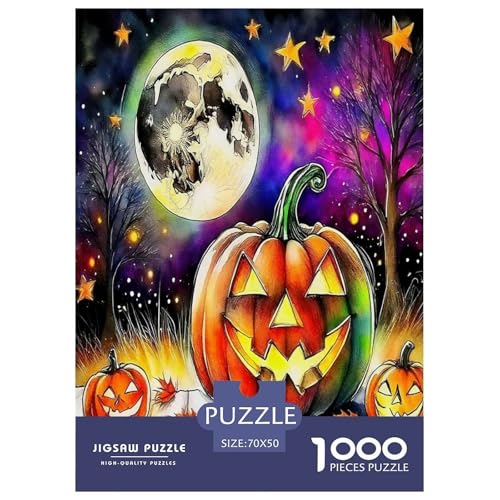 Halloween Puzzle Kürbiskopf 1000 Teiles Klassische Puzzlespiele Für Die Ganze Familie 1000 Teile Feiertags- Und Reisegeschenke Geschenke Für Frauen,Geschenke Für Männer 70x50cm/1000pcs Halloween Puzzle Kürbiskopf 1000 Teiles Klassische Puzzlespiele Für Die Ganze Familie 1000 Teile Feiertags- Und Reisegeschenke Geschenke Für Frauen,Geschenke Für Männer 70x50cm/1000pcs von OTBSDNKZZ