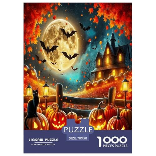 Halloween Puzzle Kürbiskopf 1000 Teiles Puzzle Farbenfrohes Legespiel Home Dekoration Für Die Ganze Familie 1000 Teile Geschenke Für Frauen,Geschenke Für Männer 70x50cm/1000pcs Halloween Puzzle Kürbiskopf 1000 Teiles Puzzle Farbenfrohes Legespiel Home Dekoration Für Die Ganze Familie 1000 Teile Geschenke Für Frauen,Geschenke Für Männer 70x50cm/1000pcs von OTBSDNKZZ