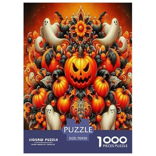 Halloween Puzzle Kürbiskopf 1000 Teiles Puzzle Farbenfrohes Legespiel Home Dekoration Für Erwachsene Teens Kinder 1000 Teile Feiertags- Und Reisegeschenke 70x50cm/1000pcs Halloween Puzzle Kürbiskopf 1000 Teiles Puzzle Farbenfrohes Legespiel Home Dekoration Für Erwachsene Teens Kinder 1000 Teile Feiertags- Und Reisegeschenke 70x50cm/1000pcs von OTBSDNKZZ