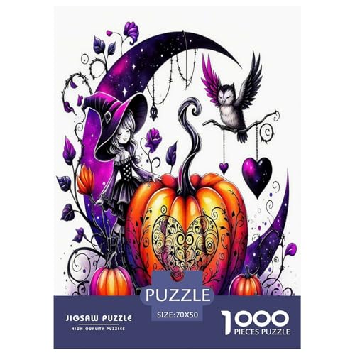 Halloween Puzzle Kürbiskopf 1000 Teiles Stress Abbauen Für Erwachsene Teens Kinder 1000 Teile Geschenke Für Frauen,Geschenke Für Männer 70x50cm/1000pcs Halloween Puzzle Kürbiskopf 1000 Teiles Stress Abbauen Für Erwachsene Teens Kinder 1000 Teile Geschenke Für Frauen,Geschenke Für Männer 70x50cm/1000pcs von OTBSDNKZZ