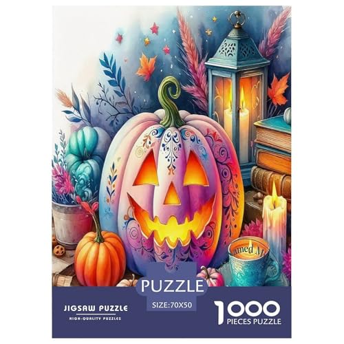 Halloween Puzzle Kürbiskopf 1000 Teiles Stress Abbauen Für Erwachsene Teens Kinder 1000 Teile Geschenke Für Frauen,Geschenke Für Männer 70x50cm/1000pcs Halloween Puzzle Kürbiskopf 1000 Teiles Stress Abbauen Für Erwachsene Teens Kinder 1000 Teile Geschenke Für Frauen,Geschenke Für Männer 70x50cm/1000pcs von OTBSDNKZZ