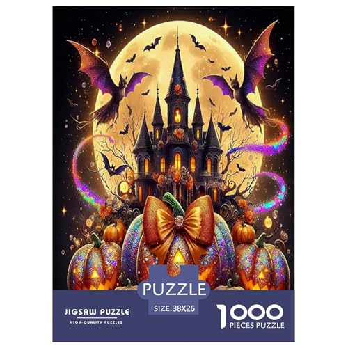 Halloween Puzzle Kürbiskopf 1000-teiliges Klassische Puzzlespiele Für Die Ganze Familie 1000 Teile Feiertags- Und Reisegeschenke 38x26cm/1000pcs Halloween Puzzle Kürbiskopf 1000-teiliges Klassische Puzzlespiele Für Die Ganze Familie 1000 Teile Feiertags- Und Reisegeschenke 38x26cm/1000pcs von OTBSDNKZZ