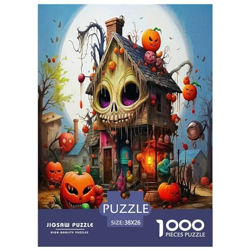 Halloween Puzzle Kürbiskopf 1000-teiliges Klassische Puzzlespiele Für Erwachsene Teens Kinder 1000 Teile Feiertags- Und Reisegeschenke 38x26cm/1000pcs Halloween Puzzle Kürbiskopf 1000-teiliges Klassische Puzzlespiele Für Erwachsene Teens Kinder 1000 Teile Feiertags- Und Reisegeschenke 38x26cm/1000pcs von OTBSDNKZZ