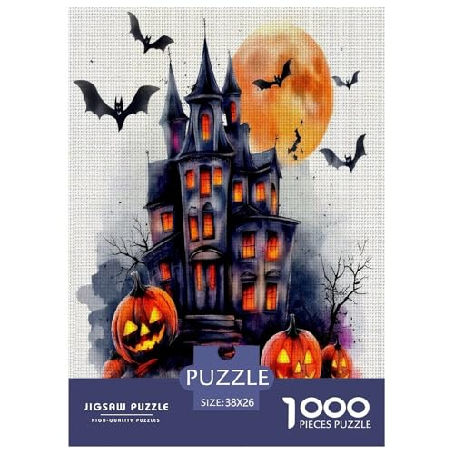 Halloween Puzzle Kürbiskopf 1000-teiliges Klassische Puzzlespiele Für Erwachsene Teens Kinder 1000 Teile Geschenke Für Frauen,Geschenke Für Männer 38x26cm/1000pcs Halloween Puzzle Kürbiskopf 1000-teiliges Klassische Puzzlespiele Für Erwachsene Teens Kinder 1000 Teile Geschenke Für Frauen,Geschenke Für Männer 38x26cm/1000pcs von OTBSDNKZZ
