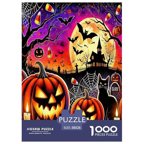 Halloween Puzzle Kürbiskopf 1000-teiliges Puzzle Farbenfrohes Legespiel Home Dekoration Für Erwachsene Teens Kinder 1000 Teile Geschenke Für Frauen,Geschenke Für Männer Halloween Puzzle Kürbiskopf 1000-teiliges Puzzle Farbenfrohes Legespiel Home Dekoration Für Erwachsene Teens Kinder 1000 Teile Geschenke Für Frauen,Geschenke Für Männer von OTBSDNKZZ