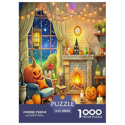 Halloween Puzzle Kürbiskopf 1000-teiliges Puzzle Farbenfrohes Legespiel Home Dekoration Für Erwachsene Teens Kinder 1000 Teile Geschenke Für Frauen,Geschenke Für Männer Halloween Puzzle Kürbiskopf 1000-teiliges Puzzle Farbenfrohes Legespiel Home Dekoration Für Erwachsene Teens Kinder 1000 Teile Geschenke Für Frauen,Geschenke Für Männer von OTBSDNKZZ