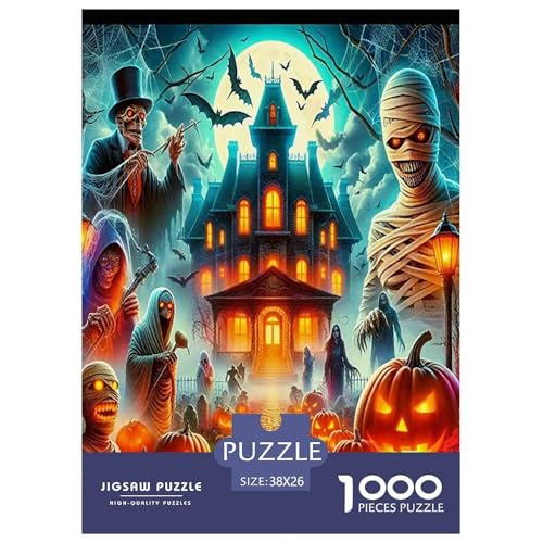 Halloween Puzzle Kürbiskopf 1000-teiliges Stress Abbauen Für Die Ganze Familie 1000 Teile Feiertags- Und Reisegeschenke Geschenke Für Frauen,Geschenke Für Männer 38x26cm/1000pcs Halloween Puzzle Kürbiskopf 1000-teiliges Stress Abbauen Für Die Ganze Familie 1000 Teile Feiertags- Und Reisegeschenke Geschenke Für Frauen,Geschenke Für Männer 38x26cm/1000pcs von OTBSDNKZZ