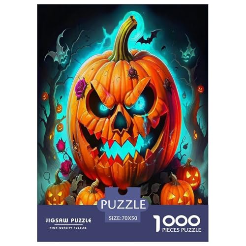 Halloween Puzzle Kürbiskopf 1000-teiliges Stress Abbauen Für Erwachsene Teens Kinder 1000 Teile Geschenke Für Frauen,Geschenke Für Männer 70x50cm/1000pcs Halloween Puzzle Kürbiskopf 1000-teiliges Stress Abbauen Für Erwachsene Teens Kinder 1000 Teile Geschenke Für Frauen,Geschenke Für Männer 70x50cm/1000pcs von OTBSDNKZZ