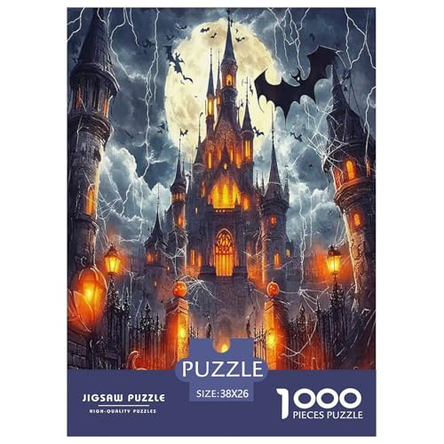 Halloween Puzzle Schloss 1000 Teiles Stress Abbauen Für Erwachsene Teens Kinder 1000 Teile Feiertags- Und Reisegeschenke Geschenke Für Frauen,Geschenke Für Männer 38x26cm/1000pcs Halloween Puzzle Schloss 1000 Teiles Stress Abbauen Für Erwachsene Teens Kinder 1000 Teile Feiertags- Und Reisegeschenke Geschenke Für Frauen,Geschenke Für Männer 38x26cm/1000pcs von OTBSDNKZZ