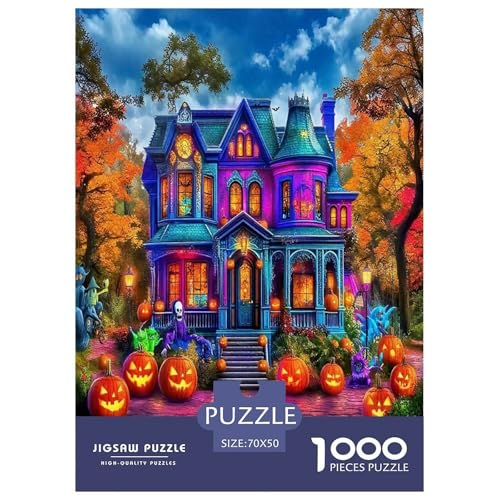Halloween Puzzle Schloss 1000-teiliges Klassische Puzzlespiele Für Erwachsene Teens Kinder 1000 Teile Geschenke Für Frauen,Geschenke Für Männer 70x50cm/1000pcs Halloween Puzzle Schloss 1000-teiliges Klassische Puzzlespiele Für Erwachsene Teens Kinder 1000 Teile Geschenke Für Frauen,Geschenke Für Männer 70x50cm/1000pcs von OTBSDNKZZ