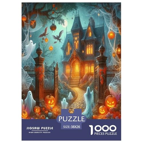 Halloween Puzzle Schloss 1000-teiliges Stress Abbauen Für Erwachsene Teens Kinder 1000 Teile Feiertags- Und Reisegeschenke 38x26cm/1000pcs Halloween Puzzle Schloss 1000-teiliges Stress Abbauen Für Erwachsene Teens Kinder 1000 Teile Feiertags- Und Reisegeschenke 38x26cm/1000pcs von OTBSDNKZZ