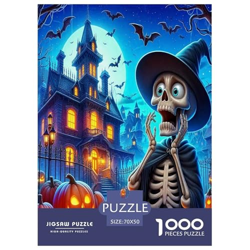 Halloween Puzzle Skelett 1000 Teiles Stress Abbauen Für Die Ganze Familie 1000 Teile Geschenke Für Frauen,Geschenke Für Männer 70x50cm/1000pcs Halloween Puzzle Skelett 1000 Teiles Stress Abbauen Für Die Ganze Familie 1000 Teile Geschenke Für Frauen,Geschenke Für Männer 70x50cm/1000pcs von OTBSDNKZZ