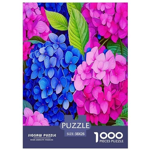 Hydrangee Puzzle Blumen 1000-teiliges Puzzle Farbenfrohes Legespiel Home Dekoration Für Erwachsene Teens Kinder 1000 Teile Geschenke Für Frauen,Geschenke Für Männer Feiertags- Und Reisegeschenke 38x26 Hydrangee Puzzle Blumen 1000-teiliges Puzzle Farbenfrohes Legespiel Home Dekoration Für Erwachsene Teens Kinder 1000 Teile Geschenke Für Frauen,Geschenke Für Männer Feiertags- Und Reisegeschenke 38x26 von OTBSDNKZZ