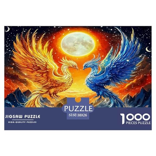 Ice Fire Phoenix Puzzle Animal 1000 Teiles Puzzle Farbenfrohes Legespiel Home Dekoration Für Erwachsene Teens Kinder 1000 Teile Feiertags- Und Reisegeschenke Feiertags- Und Reisegeschenke 38x26cm/1000 Ice Fire Phoenix Puzzle Animal 1000 Teiles Puzzle Farbenfrohes Legespiel Home Dekoration Für Erwachsene Teens Kinder 1000 Teile Feiertags- Und Reisegeschenke Feiertags- Und Reisegeschenke 38x26cm/1000 von OTBSDNKZZ