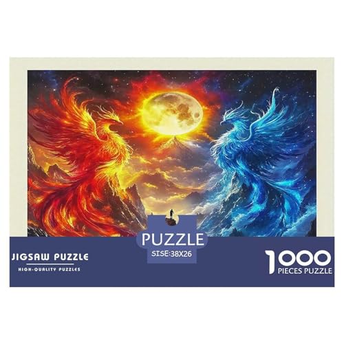 Ice Fire Phoenix Puzzle Animal 1000-teiliges Puzzle Farbenfrohes Legespiel Home Dekoration Für Erwachsene Teens Kinder 1000 Teile Geschenke Für Frauen,Geschenke Für Männer Feiertags- Und Reisegeschenk Ice Fire Phoenix Puzzle Animal 1000-teiliges Puzzle Farbenfrohes Legespiel Home Dekoration Für Erwachsene Teens Kinder 1000 Teile Geschenke Für Frauen,Geschenke Für Männer Feiertags- Und Reisegeschenk von OTBSDNKZZ