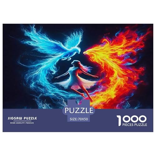 Ice Fire Phoenix Puzzle Animal 1000-teiliges Stress Abbauen Für Erwachsene Teens Kinder 1000 Teile Feiertags- Und Reisegeschenke Feiertags- Und Reisegeschenke 70x50cm/1000pcs Ice Fire Phoenix Puzzle Animal 1000-teiliges Stress Abbauen Für Erwachsene Teens Kinder 1000 Teile Feiertags- Und Reisegeschenke Feiertags- Und Reisegeschenke 70x50cm/1000pcs von OTBSDNKZZ