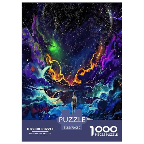 Kleine Menschen Puzzle Universum 1000 Teiles Klassische Puzzlespiele Für Erwachsene Teens Kinder 1000 Teile Geschenke Für Frauen,Geschenke Für Männer 70x50cm/1000pcs von OTBSDNKZZ