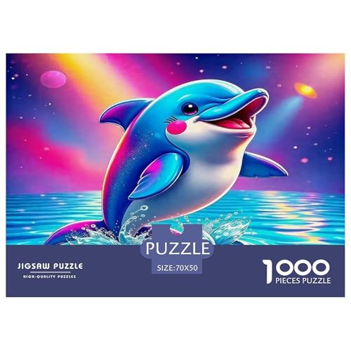 Lively Dolphin Puzzle Animal 1000 Teiles Puzzle Farbenfrohes Legespiel Home Dekoration Für Erwachsene Teens Kinder 1000 Teile Feiertags- Und Reisegeschenke Geschenke Für Frauen,Geschenke Für Männer 70 Lively Dolphin Puzzle Animal 1000 Teiles Puzzle Farbenfrohes Legespiel Home Dekoration Für Erwachsene Teens Kinder 1000 Teile Feiertags- Und Reisegeschenke Geschenke Für Frauen,Geschenke Für Männer 70 von OTBSDNKZZ