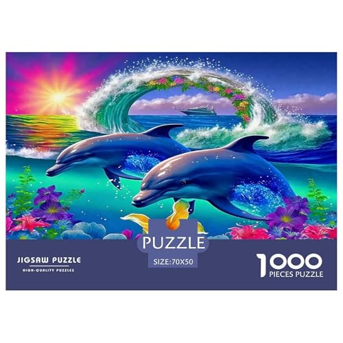 Lively Dolphin Puzzle Animal 1000-teiliges Klassische Puzzlespiele Für Erwachsene Teens Kinder 1000 Teile Geschenke Für Frauen,Geschenke Für Männer Geschenke Für Frauen,Geschenke Für Männer 70x50cm/10 Lively Dolphin Puzzle Animal 1000-teiliges Klassische Puzzlespiele Für Erwachsene Teens Kinder 1000 Teile Geschenke Für Frauen,Geschenke Für Männer Geschenke Für Frauen,Geschenke Für Männer 70x50cm/10 von OTBSDNKZZ