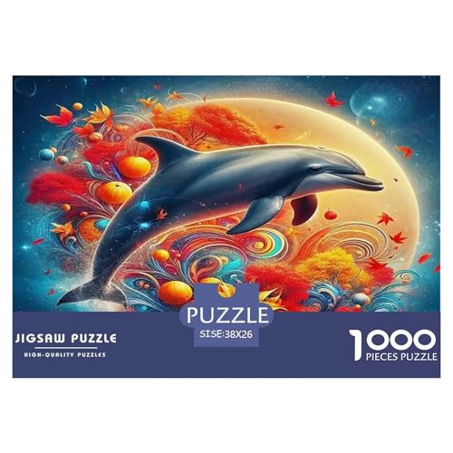 Lively Dolphin Puzzle Animal 1000-teiliges Puzzle Farbenfrohes Legespiel Home Dekoration Für Die Ganze Familie 1000 Teile Geschenke Für Frauen,Geschenke Für Männer Geschenke Für Frauen,Geschenke Für M Lively Dolphin Puzzle Animal 1000-teiliges Puzzle Farbenfrohes Legespiel Home Dekoration Für Die Ganze Familie 1000 Teile Geschenke Für Frauen,Geschenke Für Männer Geschenke Für Frauen,Geschenke Für M von OTBSDNKZZ