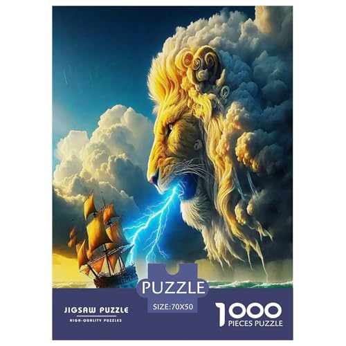 Löwen Puzzle König des Waldes 1000 Teiles Klassische Puzzlespiele Für Die Ganze Familie 1000 Teile Geschenke Für Frauen,Geschenke Für Männer Feiertags- Und Reisegeschenke 70x50cm/1000pcs Löwen Puzzle König des Waldes 1000 Teiles Klassische Puzzlespiele Für Die Ganze Familie 1000 Teile Geschenke Für Frauen,Geschenke Für Männer Feiertags- Und Reisegeschenke 70x50cm/1000pcs von OTBSDNKZZ