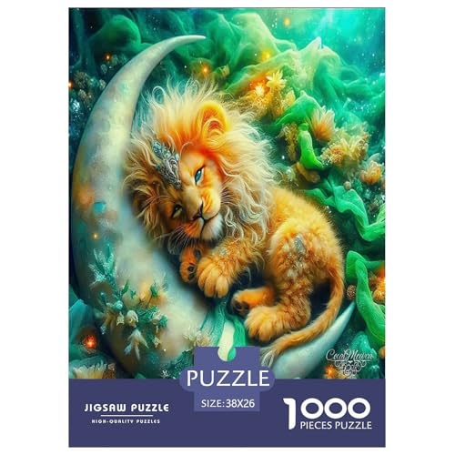 Löwen Puzzle König des Waldes 1000-teiliges Puzzle Farbenfrohes Legespiel Home Dekoration Für Die Ganze Familie 1000 Teile Feiertags- Und Reisegeschenke Geschenke Für Frauen,Geschenke Für Männer 38x2 Löwen Puzzle König des Waldes 1000-teiliges Puzzle Farbenfrohes Legespiel Home Dekoration Für Die Ganze Familie 1000 Teile Feiertags- Und Reisegeschenke Geschenke Für Frauen,Geschenke Für Männer 38x2 von OTBSDNKZZ