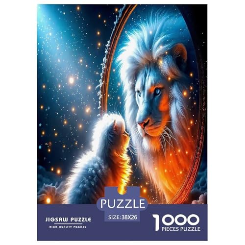 Löwen Puzzle König des Waldes 1000-teiliges Puzzle Farbenfrohes Legespiel Home Dekoration Für Erwachsene Teens Kinder 1000 Teile Feiertags- Und Reisegeschenke Feiertags- Und Reisegeschenke 38x26cm/10 Löwen Puzzle König des Waldes 1000-teiliges Puzzle Farbenfrohes Legespiel Home Dekoration Für Erwachsene Teens Kinder 1000 Teile Feiertags- Und Reisegeschenke Feiertags- Und Reisegeschenke 38x26cm/10 von OTBSDNKZZ