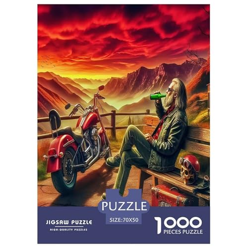 Motorradfahrer Puzzle Radfahren 1000 Teiles Stress Abbauen Für Erwachsene Teens Kinder 1000 Teile Feiertags- Und Reisegeschenke Geschenke Für Frauen,Geschenke Für Männer 70x50cm/1000pcs Motorradfahrer Puzzle Radfahren 1000 Teiles Stress Abbauen Für Erwachsene Teens Kinder 1000 Teile Feiertags- Und Reisegeschenke Geschenke Für Frauen,Geschenke Für Männer 70x50cm/1000pcs von OTBSDNKZZ