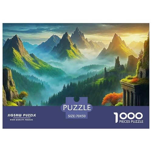 Nordic Forests Puzzle Scenery 1000 Teiles Klassische Puzzlespiele Für Die Ganze Familie 1000 Teile Feiertags- Und Reisegeschenke Geschenke Für Frauen,Geschenke Für Männer 70x50cm/1000pcs von OTBSDNKZZ