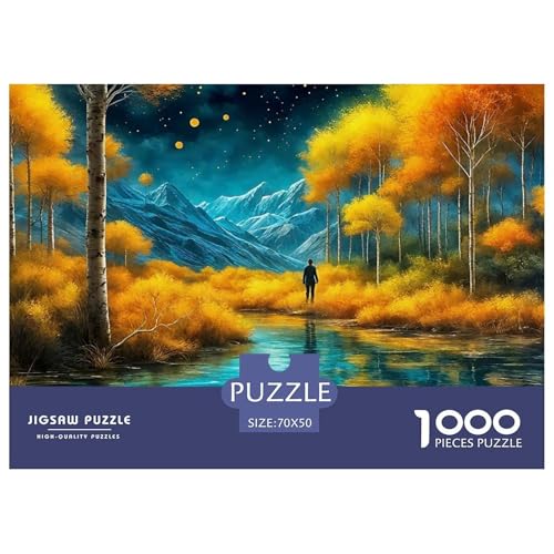 Nordic Forests Puzzle Scenery 1000 Teiles Klassische Puzzlespiele Für Erwachsene Teens Kinder 1000 Teile Feiertags- Und Reisegeschenke Geschenke Für Frauen,Geschenke Für Männer 70x50cm/1000pcs von OTBSDNKZZ