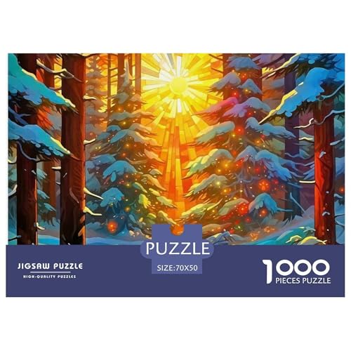 Nordic Forests Puzzle Scenery 1000-teiliges Stress Abbauen Für Die Ganze Familie 1000 Teile Geschenke Für Frauen,Geschenke Für Männer Geschenke Für Frauen,Geschenke Für Männer 70x50cm/1000pcs von OTBSDNKZZ