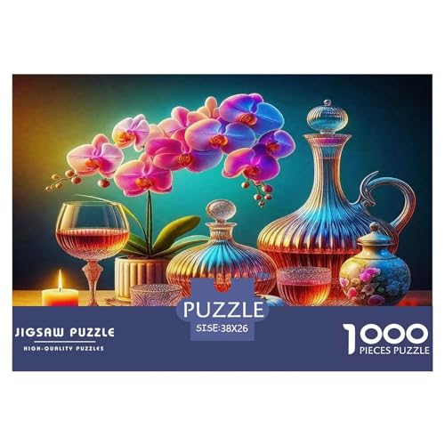 Phalaenopsis Puzzle Flower 1000 Teiles Klassische Puzzlespiele Für Erwachsene Teens Kinder 1000 Teile Feiertags- Und Reisegeschenke Geschenke Für Frauen,Geschenke Für Männer 38x26cm/1000pcs von OTBSDNKZZ