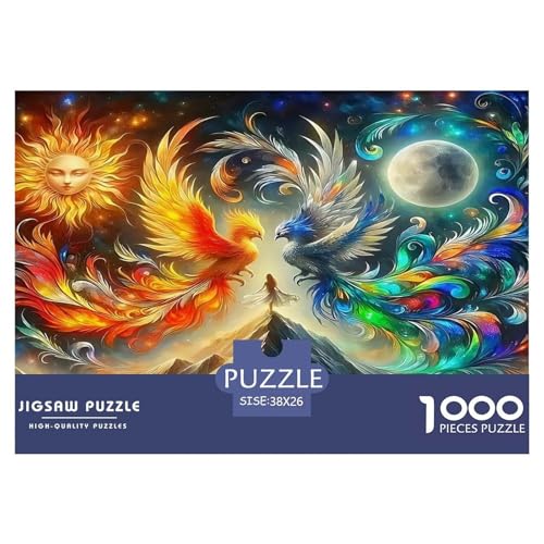 Phoenix And Elves Puzzle Animal 1000 Teiles Puzzle Farbenfrohes Legespiel Home Dekoration Für Erwachsene Teens Kinder 1000 Teile Feiertags- Und Reisegeschenke Feiertags- Und Reisegeschenke 38x26cm/100 Phoenix And Elves Puzzle Animal 1000 Teiles Puzzle Farbenfrohes Legespiel Home Dekoration Für Erwachsene Teens Kinder 1000 Teile Feiertags- Und Reisegeschenke Feiertags- Und Reisegeschenke 38x26cm/100 von OTBSDNKZZ