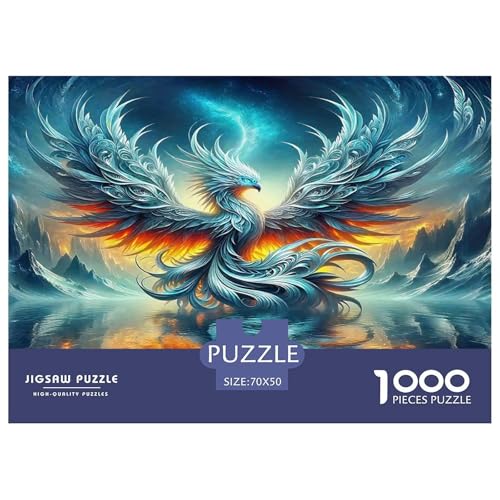 Phoenix Puzzle Animal 1000 Teiles Klassische Puzzlespiele Für Die Ganze Familie 1000 Teile Feiertags- Und Reisegeschenke Geschenke Für Frauen,Geschenke Für Männer 70x50cm/1000pcs von OTBSDNKZZ