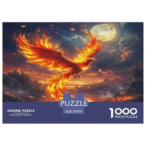 Phoenix Puzzle Animal 1000 Teiles Klassische Puzzlespiele Für Die Ganze Familie 1000 Teile Geschenke Für Frauen,Geschenke Für Männer Geschenke Für Frauen,Geschenke Für Männer 70x50cm/1000pcs von OTBSDNKZZ