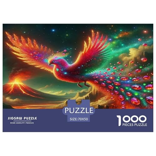 Phoenix Puzzle Animal 1000 Teiles Klassische Puzzlespiele Für Erwachsene Teens Kinder 1000 Teile Feiertags- Und Reisegeschenke Geschenke Für Frauen,Geschenke Für Männer 70x50cm/1000pcs von OTBSDNKZZ
