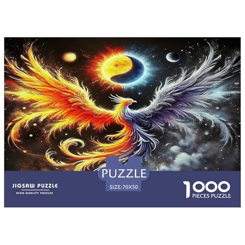 Phoenix Puzzle Animal 1000 Teiles Stress Abbauen Für Erwachsene Teens Kinder 1000 Teile Feiertags- Und Reisegeschenke Feiertags- Und Reisegeschenke 70x50cm/1000pcs von OTBSDNKZZ