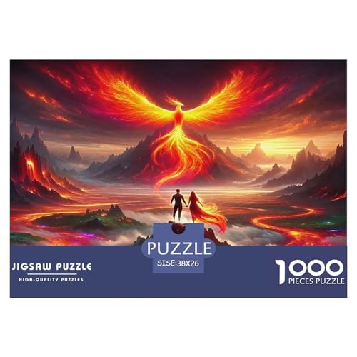 Phoenix Puzzle Animal 1000-teiliges Klassische Puzzlespiele Für Die Ganze Familie 1000 Teile Geschenke Für Frauen,Geschenke Für Männer Feiertags- Und Reisegeschenke 38x26cm/1000pcs von OTBSDNKZZ