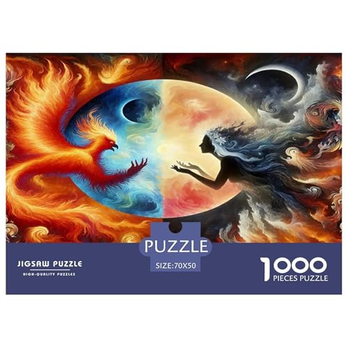 Phoenix Puzzle Animal 1000-teiliges Klassische Puzzlespiele Für Erwachsene Teens Kinder 1000 Teile Geschenke Für Frauen,Geschenke Für Männer Geschenke Für Frauen,Geschenke Für Männer 70x50cm/1000pcs von OTBSDNKZZ