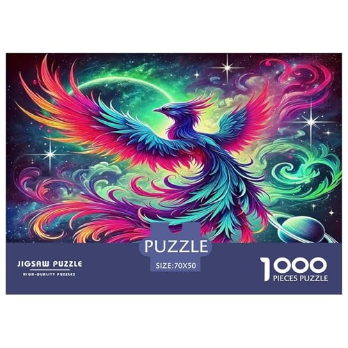 Phoenix Puzzle Animal 1000-teiliges Puzzle Farbenfrohes Legespiel Home Dekoration Für Erwachsene Teens Kinder 1000 Teile Geschenke Für Frauen,Geschenke Für Männer Feiertags- Und Reisegeschenke 70x50cm von OTBSDNKZZ