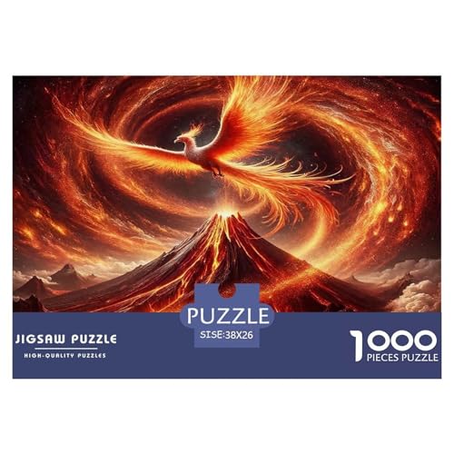 Phoenix Puzzle Animal 1000-teiliges Puzzle Farbenfrohes Legespiel Home Dekoration Für Erwachsene Teens Kinder 1000 Teile Geschenke Für Frauen,Geschenke Für Männer Feiertags- Und Reisegeschenke 38x26cm von OTBSDNKZZ