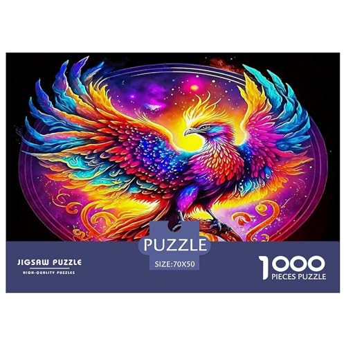 Phoenix Puzzle Animal 1000-teiliges Stress Abbauen Für Erwachsene Teens Kinder 1000 Teile Feiertags- Und Reisegeschenke Feiertags- Und Reisegeschenke 70x50cm/1000pcs von OTBSDNKZZ