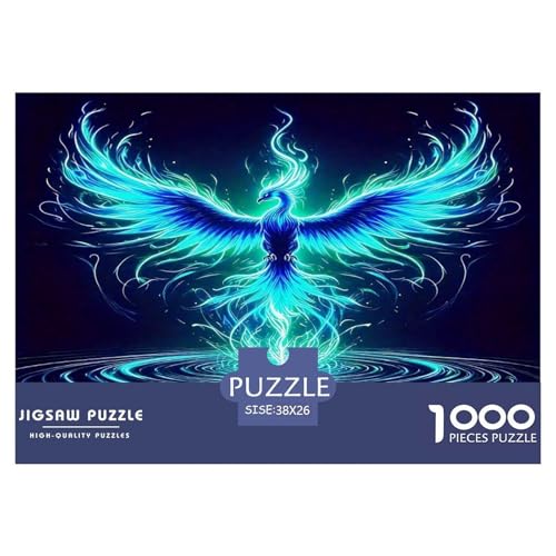 Phoenix Puzzle Animal 1000-teiliges Stress Abbauen Für Erwachsene Teens Kinder 1000 Teile Feiertags- Und Reisegeschenke Geschenke Für Frauen,Geschenke Für Männer 38x26cm/1000pcs von OTBSDNKZZ