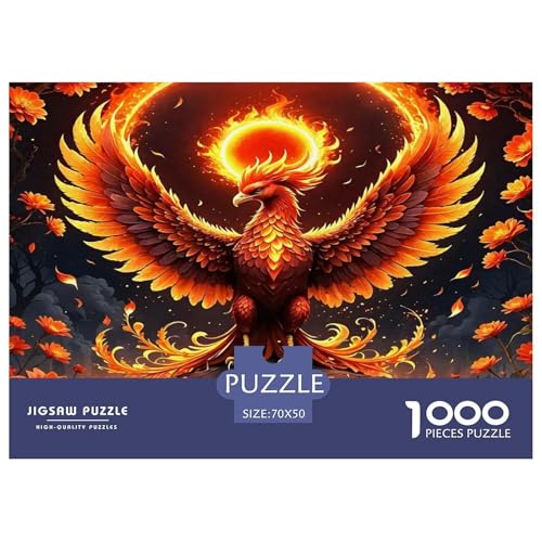 Phoenix Puzzle Animal 1000-teiliges Stress Abbauen Für Erwachsene Teens Kinder 1000 Teile Feiertags- Und Reisegeschenke Geschenke Für Frauen,Geschenke Für Männer 70x50cm/1000pcs Phoenix Puzzle Animal 1000-teiliges Stress Abbauen Für Erwachsene Teens Kinder 1000 Teile Feiertags- Und Reisegeschenke Geschenke Für Frauen,Geschenke Für Männer 70x50cm/1000pcs von OTBSDNKZZ