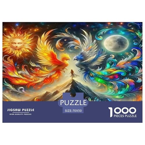 Phoenix and Elves Puzzle Animal 1000-teiliges Klassische Puzzlespiele Für Erwachsene Teens Kinder 1000 Teile Feiertags- Und Reisegeschenke Feiertags- Und Reisegeschenke 70x50cm/1000pcs von OTBSDNKZZ