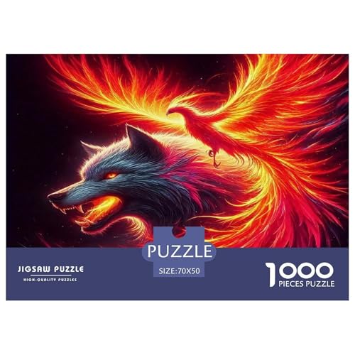 Phoenix and Wolf Puzzle Animal 1000 Teiles Klassische Puzzlespiele Für Erwachsene Teens Kinder 1000 Teile Feiertags- Und Reisegeschenke Geschenke Für Frauen,Geschenke Für Männer 70x50cm/1000pcs Phoenix and Wolf Puzzle Animal 1000 Teiles Klassische Puzzlespiele Für Erwachsene Teens Kinder 1000 Teile Feiertags- Und Reisegeschenke Geschenke Für Frauen,Geschenke Für Männer 70x50cm/1000pcs von OTBSDNKZZ