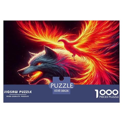 Phoenix and Wolf Puzzle Animal 1000-teiliges Klassische Puzzlespiele Für Die Ganze Familie 1000 Teile Geschenke Für Frauen,Geschenke Für Männer Feiertags- Und Reisegeschenke 38x26cm/1000pcs Phoenix and Wolf Puzzle Animal 1000-teiliges Klassische Puzzlespiele Für Die Ganze Familie 1000 Teile Geschenke Für Frauen,Geschenke Für Männer Feiertags- Und Reisegeschenke 38x26cm/1000pcs von OTBSDNKZZ