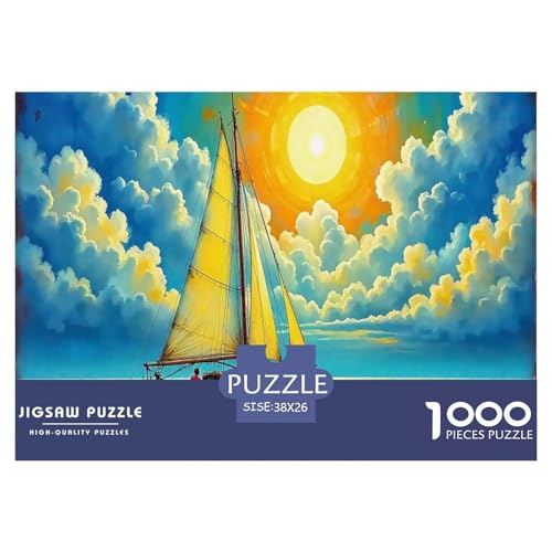 Quiet Fishing Boat Puzzle Boat 1000 Teiles Puzzle Farbenfrohes Legespiel Home Dekoration Für Die Ganze Familie 1000 Teile Geschenke Für Frauen,Geschenke Für Männer Geschenke Für Frauen,Geschenke Für M von OTBSDNKZZ